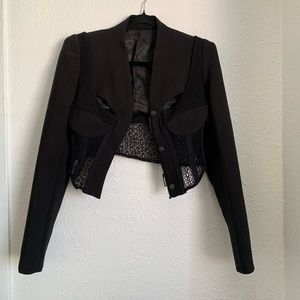 Dion Lee lace corset blazer